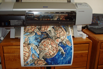 Giclee print on 100% rag paper from the Epson 7600